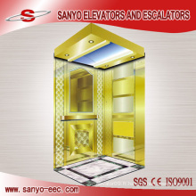 Golden Mirror Etched Building Officiel SANYO ascenseur résidentiel